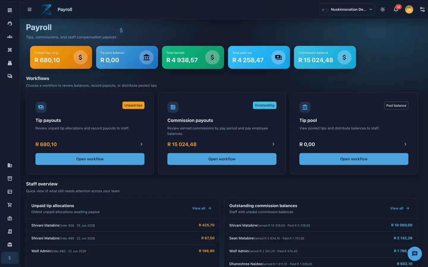 Payroll screenshot 1